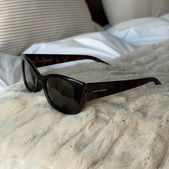 Saint Laurent Tortoise Shell Sunglasses